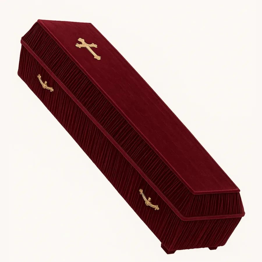 Гроб «Драпированный Велюр» — Memorial Ritual, Алматы